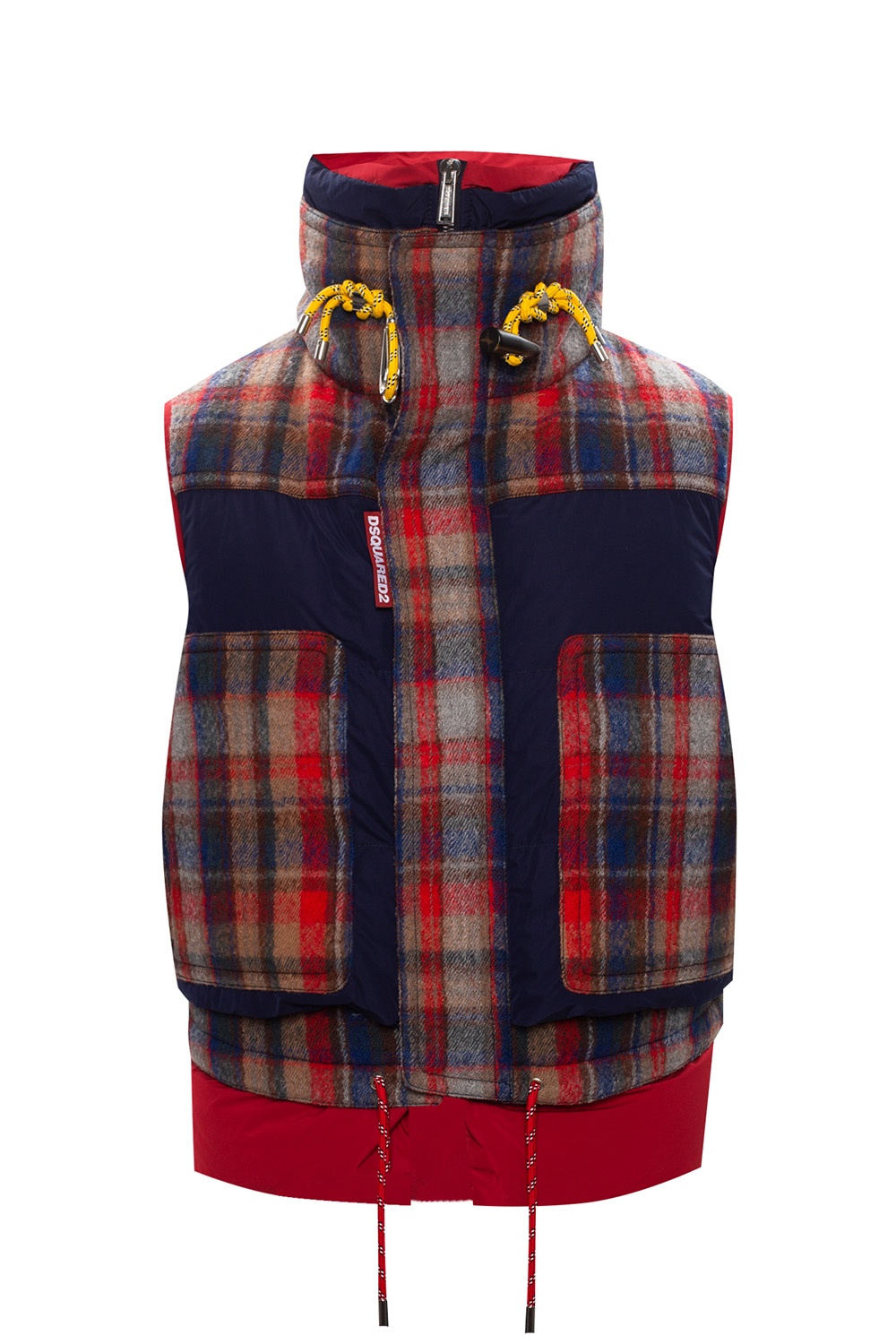 Navy blue Quilted down vest Dsquared2 - Vitkac Canada